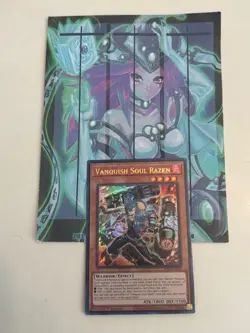 Yugioh 1x Vanquish Soul Razen Ultra WISU-EN016 Wild Survivors 1st Edition NM - Image 1