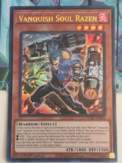Yugioh 1x Vanquish Soul Razen Ultra WISU-EN016 Wild Survivors 1st Edition NM - Image 2