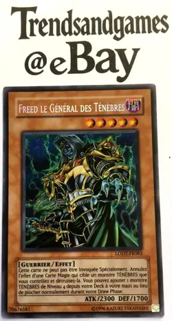 YUGIOH - FREED LE GENERAL DES TENEBRES - LODT-FR083 - SECRET RARE - NEAR MINT - Image 1