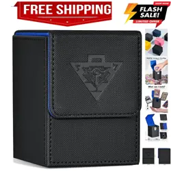 Card Deck Box for MTG Yugioh TCG, Card Storage Box with Dividers Holds 100+ S... - Image 1