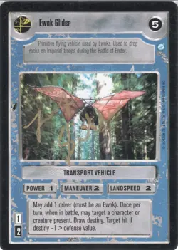 Star Wars CCG - Felix Silla † (Ewok Glider) - signed card - autograph - Image 1