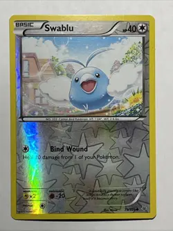 Pokemon TCG Swablu Roaring Skies 73/108 🔥 Reverse Holo Foil Card 🔥 - Image 2