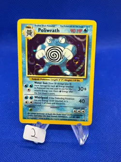 VTG 1999 Pokemon Base Set Unlimited Poliwrath 13/102 Holo Rare NM/LP -2 - Image 1