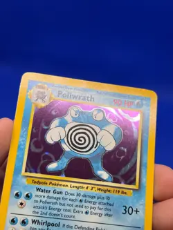 VTG 1999 Pokemon Base Set Unlimited Poliwrath 13/102 Holo Rare NM/LP -2 - Image 3