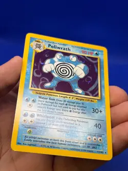 VTG 1999 Pokemon Base Set Unlimited Poliwrath 13/102 Holo Rare NM/LP -2 - Image 5