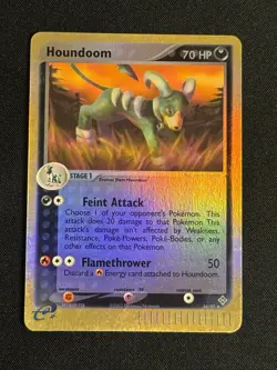 Houndoom 34/97 EX Dragon Reverse Holo Pokemon TCG LP+ - Image 1