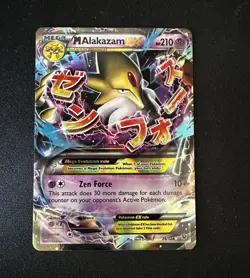 M Alakazam EX 26/124 Fates Collide Full Art Holo Ultra Rare EN Pokemon TCG. (LP) - Image 1