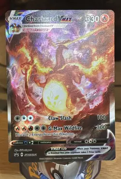 Pokemon TCG Charizard VMAX SWSH261 Full Art Ultra Rare Black Star - Image 1