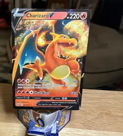 Pokemon TCG Charizard v 17/172 Brilliant Stars NM Condition - Image 1
