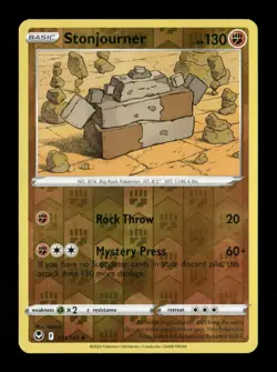 Stonjourner Reverse Holo Uncommon SWSH12: Silver Tempest 101/195 NM Pokemon LP - Image 1