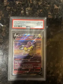 Pokemon TCG Raikou v Crown Zenith: Galarian Gallery Holo Ultra Rare PSA 10 - Image 1