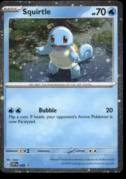 Squirtle (Cosmos Holo) 048 Holofoil Promo Scarlet & Violet Promo Pokemon Holo NM - Image 1