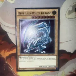 Yugioh Ultimate Rare Blue Eyes White Dragon OP28-EN001 - Image 3