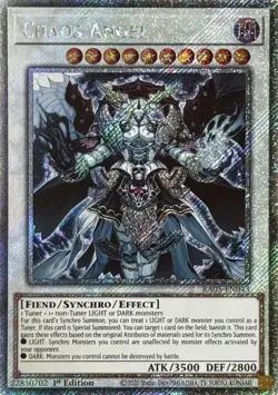 Yugioh! Chaos Angel - RA05-EN043 - Platinum Secret Rare - 1st Edition Near Mint, - Image 1