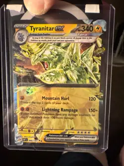 Pokemon Card Tyranitar EX 066/197 Ultra Rare Obsidian Flames NM Additional Ink - Image 1