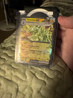 Pokemon Card Tyranitar EX 066/197 Ultra Rare Obsidian Flames NM Additional Ink - Image 2