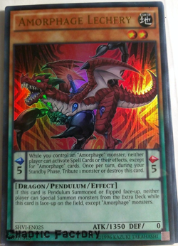 YUGIOH YUGIOH Amorphage Lechery - SHVI-EN025 - Ultra Rare - Image 1