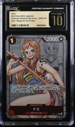 2022 One Piece Premium Collection 25th Anniv. Nami Japanese CGC PRISTINE 10 - Image 1