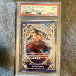 2025 ONE PIECE A FIST OF DIVINE SPEED ST18-005 LUFFY-TAROU SP SR FOIL PSA 9 - Image 1