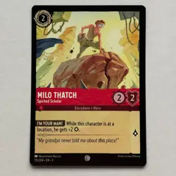 Milo Thatch 115/204 Disney Lorcana Into The Inklands Regular Common Card NM - Image 1
