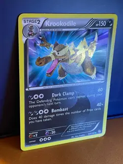 2012 Pokemon Krookodile 127/124 Dragons Exalted Set Holo Shiny Secret Rare - Image 2