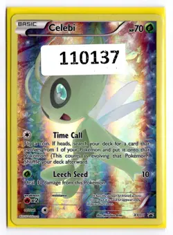 (110137) CELEBI XY111 Pokemon Black Star Holofoil Promo Card MYTHICAL COLLECTION - Image 1