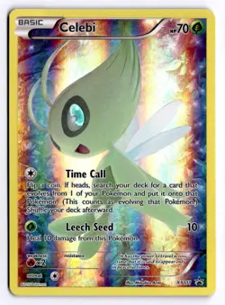 (110137) CELEBI XY111 Pokemon Black Star Holofoil Promo Card MYTHICAL COLLECTION - Image 2