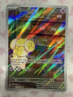Pokemon TCG Fidough Illustration Rare Card 213/198 Scarlet & Violet Base Set - Image 1