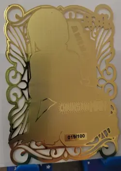 Makima Chainsaw man MR Goddess Story Limited GOLD METAL CARD Waifu #19/100 - Image 2