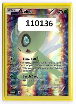 (110136) CELEBI XY111 Black Star Holofoil Promo Card - MYTHICAL COLLECTION - Image 1