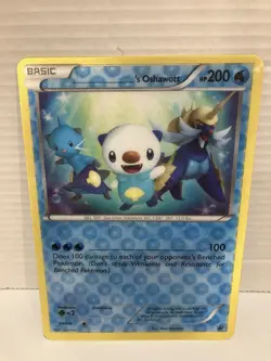 2011 Pokemon OSHAWOTT Black Star Promo JUMBO Oversized B&W Card LP - Image 1