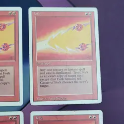 Fork Revised Edition Red Interrupt Lot 4 EN playset MTG Magic The Gathering - Image 5