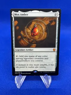 2018 Magic the Gathering Dominaria Mox Amber 224/269 Regular Mythic LP/MP - Image 1