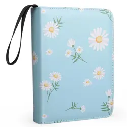 4 Pocket Trading Card Binders For 400 Cards Cute Flower Pattern - Image 1