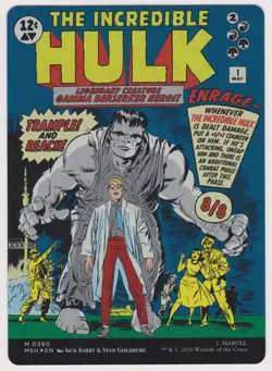 MTG Magic Marvel Super Heroes Foil Bruce Banner Borderless 0390 - Image 2