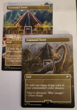 1x Command Tower BORDERLESS MTG REX 0026 NM Never Played Jurassic Park x1 - Image 1