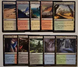 Set of LIFE GAIN Dual Lands MTG Mixed Sets NM EDH Commander REG NM - Image 3