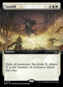 [1x] Sunfall - Foil - Extended Art Near Mint, English March of the Machine MTG M - Image 1