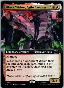 Black Widow, Agile Avenger (Extended Art) R MSC 395 NM - Image 1