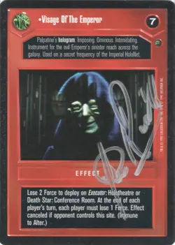 Star Wars CCG - Clive Revill † (Emperor voice) - signed card - autograph - Image 1
