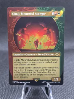 MTG - [SURGE FOIL] Gimli, Mournful Avenger (Showcase) - Lord Of The Rings - Image 1