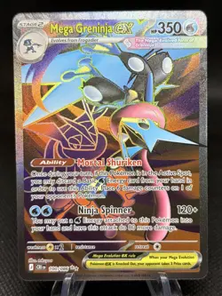 Pokemon Mega Greninja EX 100/086 Ultra Rare Full Art Chaos Rising NM/M - Image 1