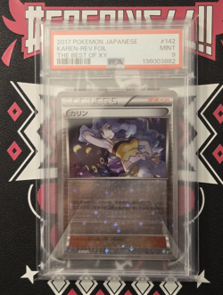 Pokemon TCG Sm: The Best of XY Karen 142/171 Reverse Holo JP 2017 PSA 9 - Image 1