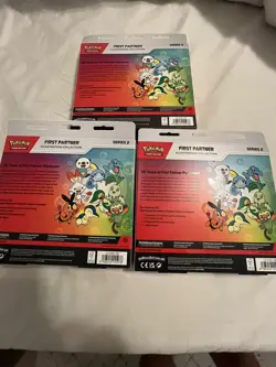 Pokemon TCG First Partner Illustration Collection Series 2 Lot Of 3 sealed - Image 2