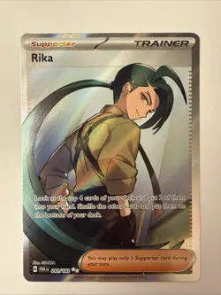Rika 241/182 Ultra Rare 2023 Pokemon Paradox Rift Full Art Trainer Card - Image 1