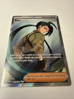 Rika 241/182 Ultra Rare 2023 Pokemon Paradox Rift Full Art Trainer Card - Image 4