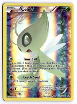 (110138) CELEBI XY111 Pokemon Black Star Holofoil Promo Card MYTHICAL COLLECTION - Image 2