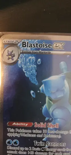 Pokemon TCG Blastoise EX SIR 200/165 Scarlet & Violet 151 Near Mint Condition - Image 3