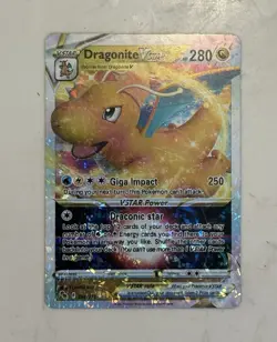 Dragonite VSTAR 050/078 Pokemon GO Holo Ultra Rare 280 HP English Pokemon TCG - Image 1