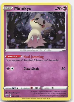 Pokemon MIMIKYU 081/189 Holo Miscellaneous Cards & Products HOLO NM - Image 1